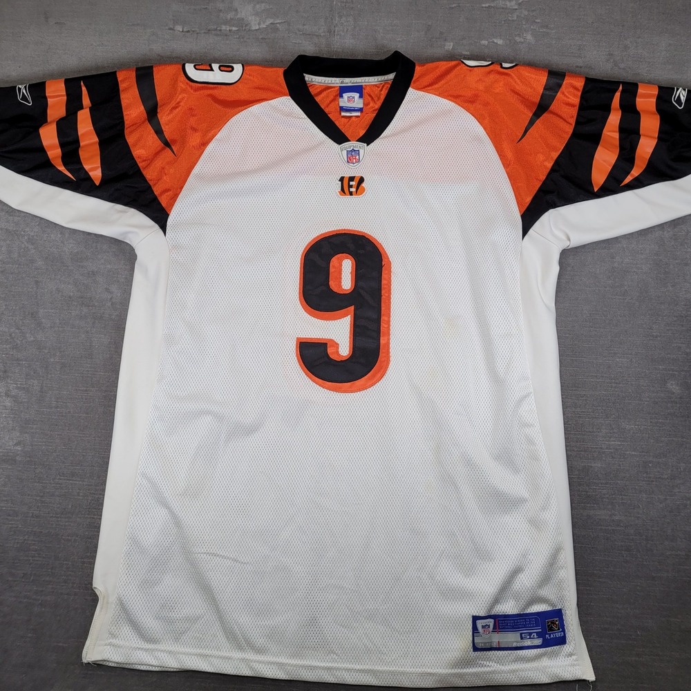 Reebok NFL Vintage Cincinnati Bengals Carson Palmer #9 Embroidered Size 54